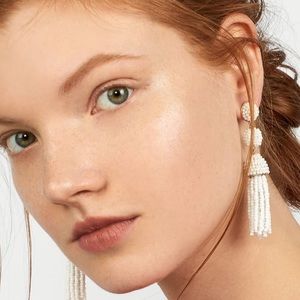 BaubleBar Jewelry - Bubble bar white tassel and beaded earrings BaubleBar Jewelry - Bubble bar white tassel and beaded earrings